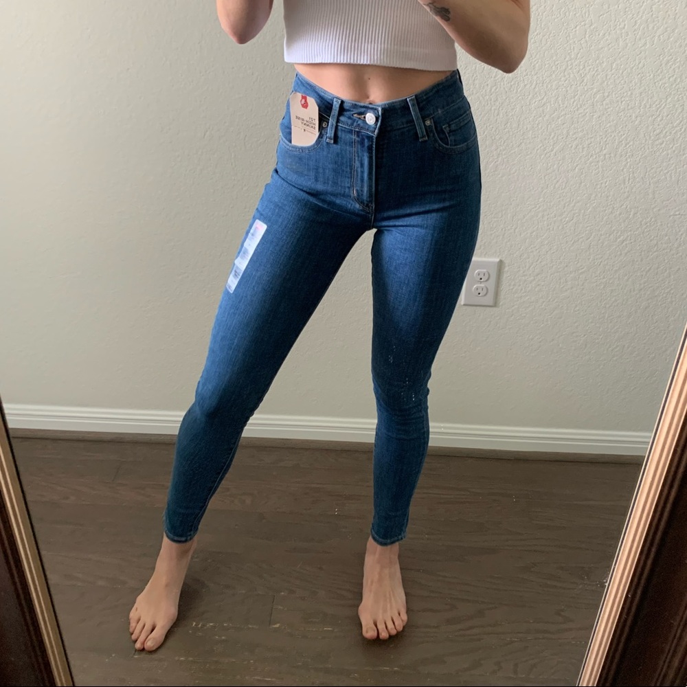 Levi’s 721 high rise skinny jean in lapis trot - Picture 14 of 15